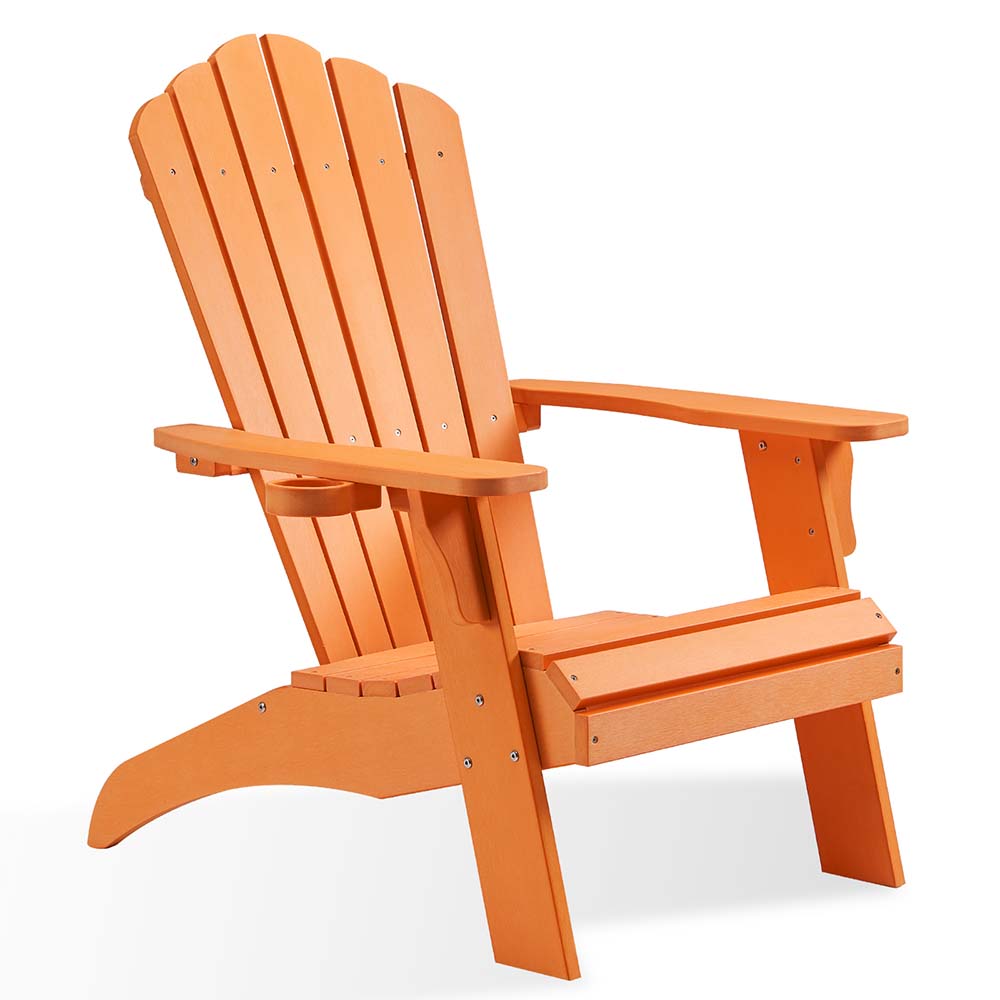 Adirondack Chair Plastic PS Wood Chair All-weather MTAC01 Orange