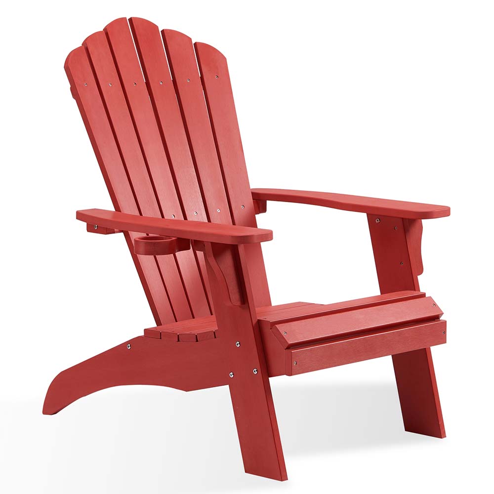 Adirondack Chair Plastic PS Wood Chair All-weather MTAC01 Red