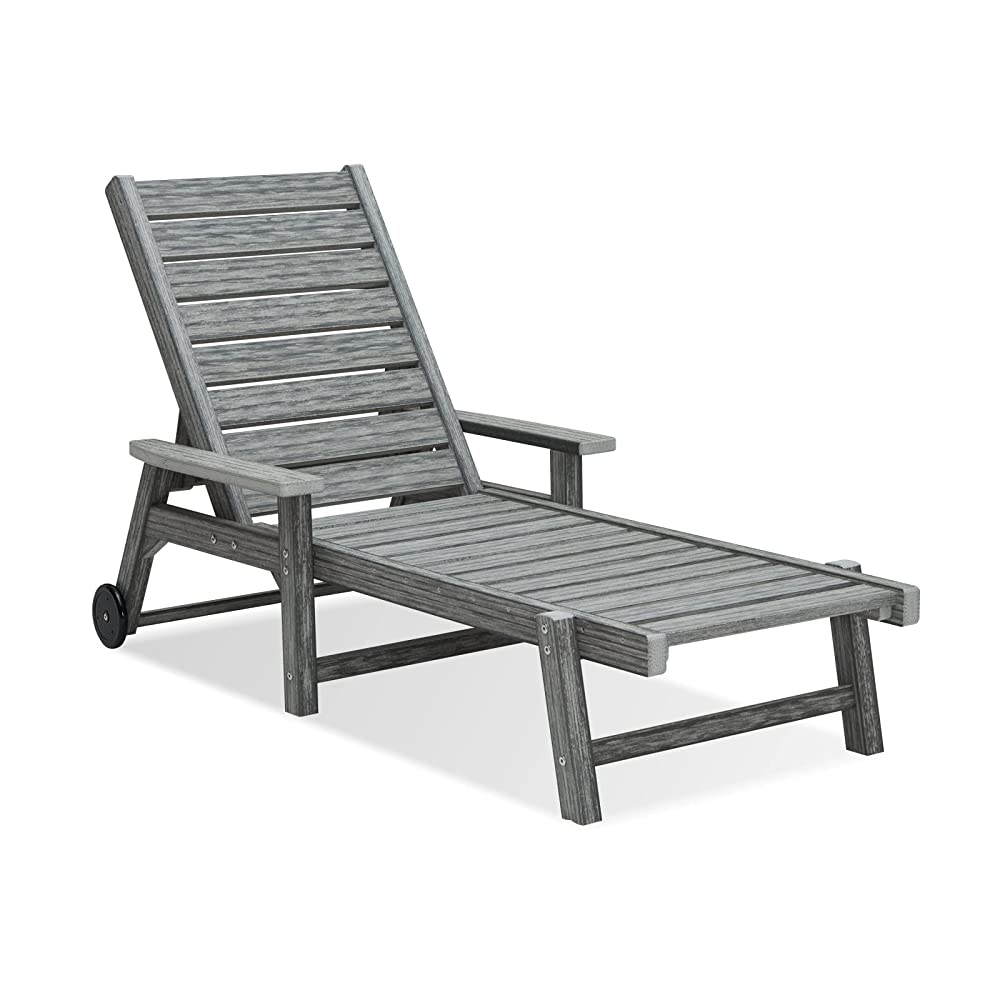 HDPE Pool Lounge Chairs for Patio Poolside ACCL01 Grey