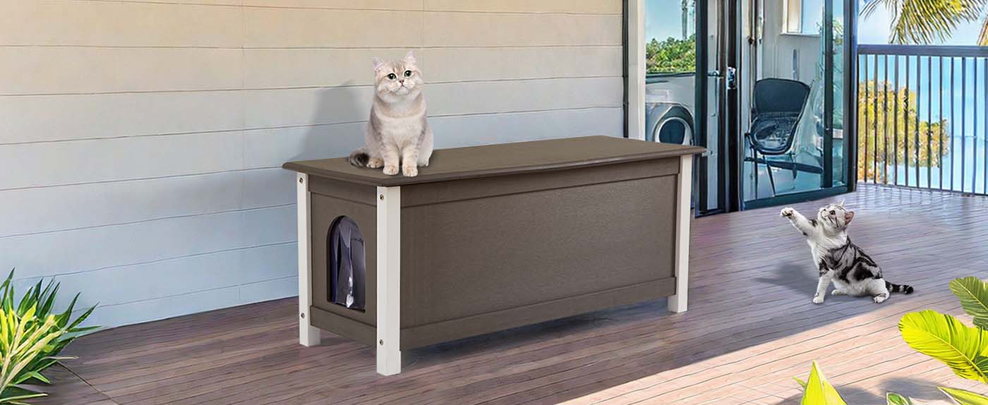 Outdoor Bench Pet Furniture Cat House AAOB01