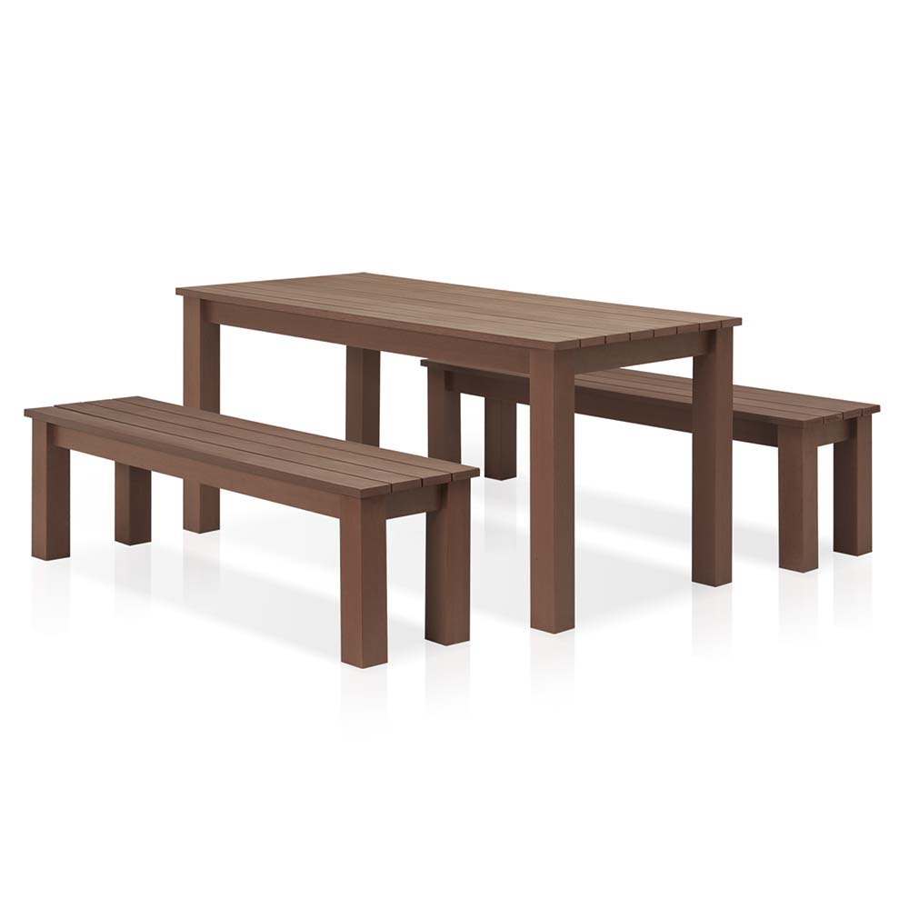 Outdoor Bench Set Table with Chair Factory Price EDOB04