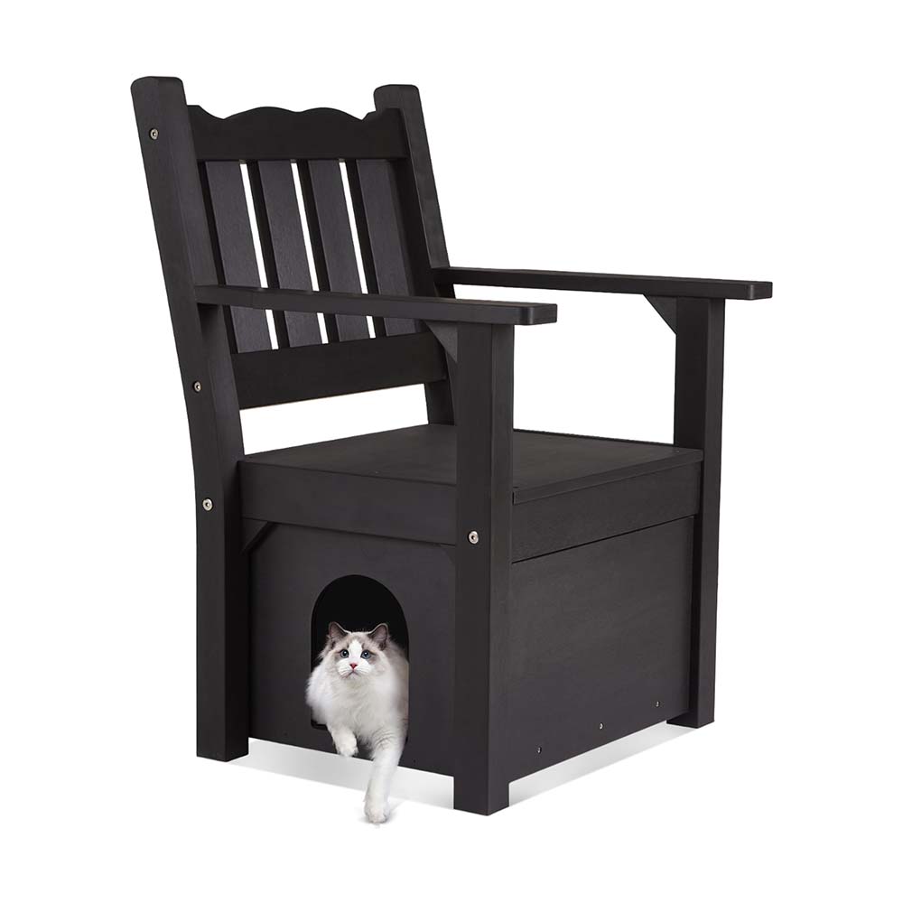 Patio Dining Chair with Cat Condos AAPD01