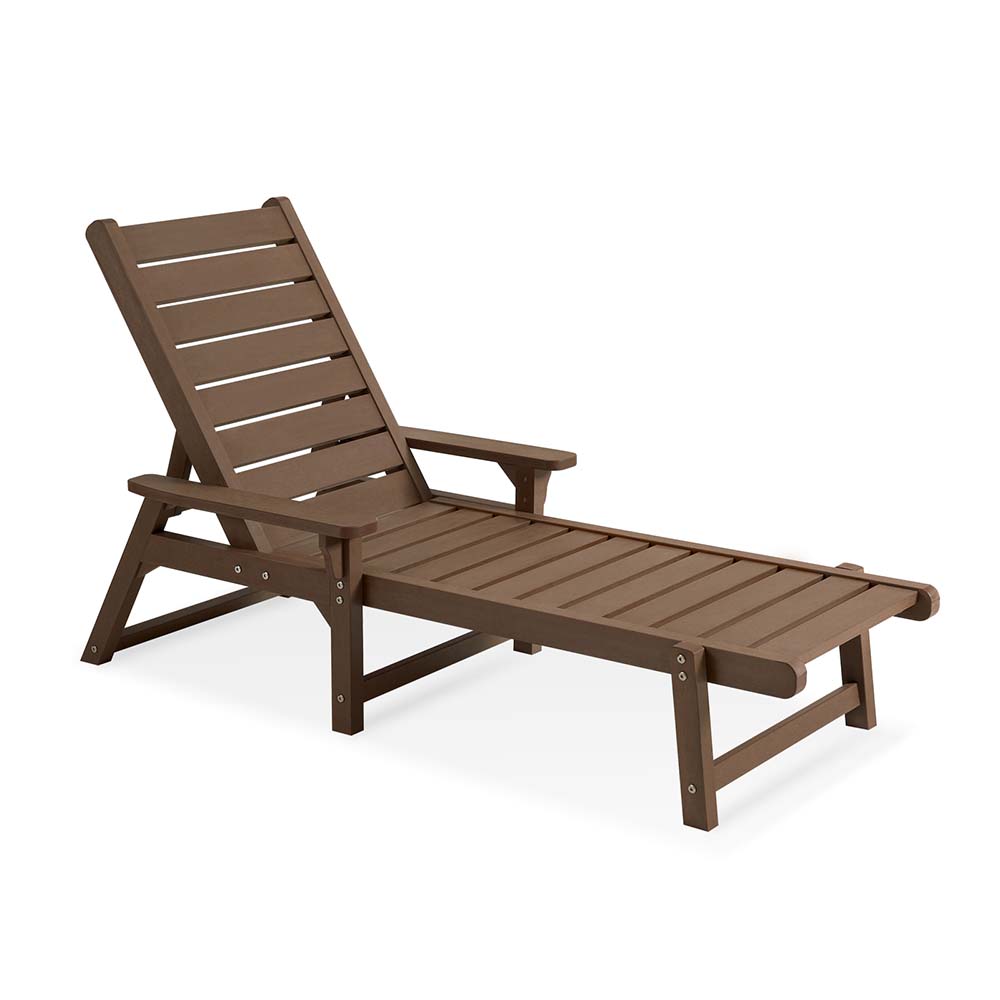Sun Lounger Armrest Factory Supply EDCL01 Coffee